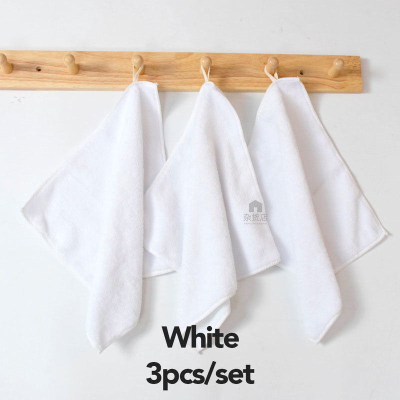 (Set of 3) Soft Water Absorbent Microfiber Hand Towels